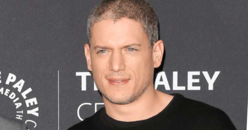 Prison Break star Wentworth Miller in a black shirt