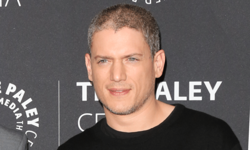 Prison Break star Wentworth Miller in a black shirt