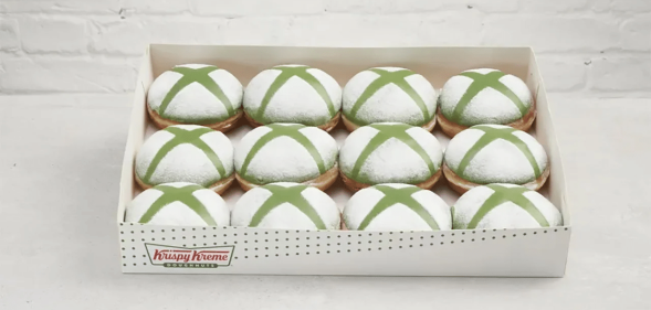 Xbox Krispy Kreme doughnuts