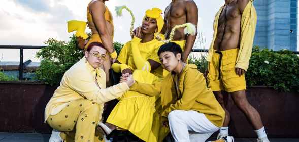 Mila Jam and cast performing 'It's Raining Them'.