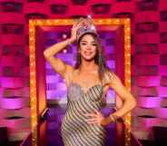 Carmen Farala wearing her crown