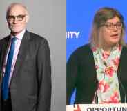 Tory MP Crispin Blunt and Conservative activist Sue Pascoe