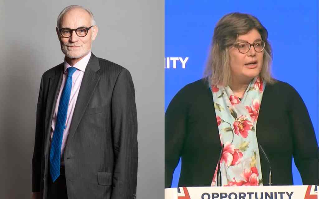 Tory MP Crispin Blunt and Conservative activist Sue Pascoe