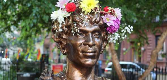 Marsha P Johnson new york bust statue Christopher Park