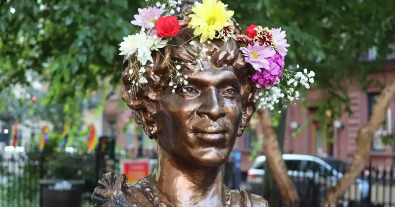Marsha P Johnson new york bust statue Christopher Park
