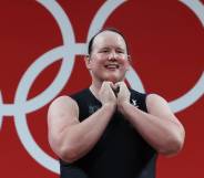 Laurel Hubbard competes at the 2020 Tokyo Olympic Games
