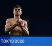 Britain's Tom Daley competes in the preliminary round of the men's 10m platform diving