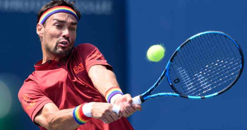 Fabio Fognini rainbow homophobia olympics