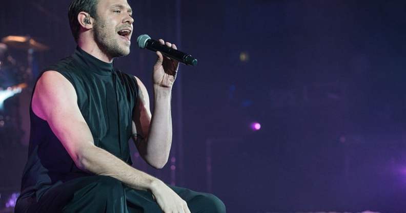 Will Young singing into a microphone