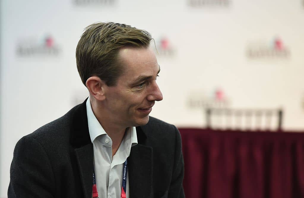 Broadcaster Ryan Tubridy in attendance at Day 3 of the 2015 Web Summit in the RDS, Dublin, Ireland.
