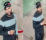 The NYPD images of man suspected of a homophobic hate crime
