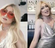 Drag Race star Gottmik dressed as Paris Hilton