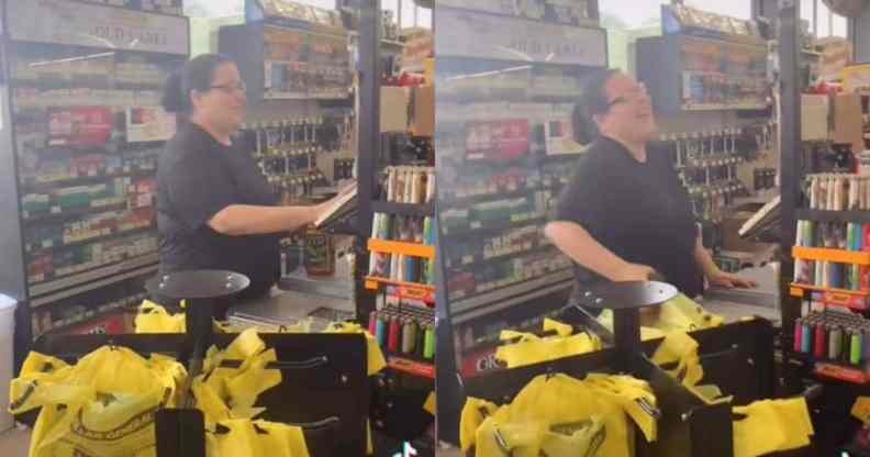 TikToker mortuaryschool101 confronts Dollar General cashier who compared being trans to being vaccinated