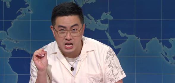 Bowen Yang on SNL Saturday Night Live's Weekend Update