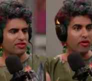 Alok Vaid-Menon talking into a microphone