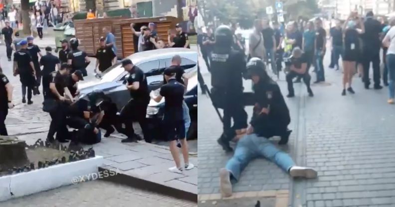 Ukraine police arrest far-right Pride crashers