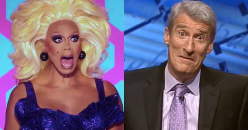 RuPaul and Jeremy Paxman