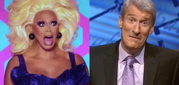 RuPaul and Jeremy Paxman