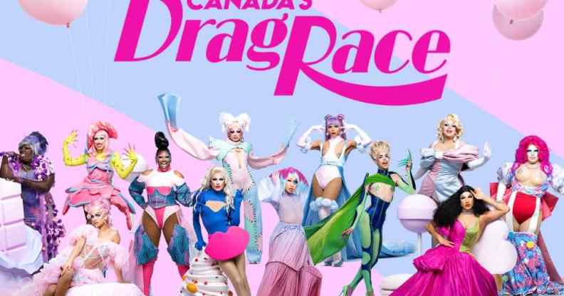 Group image of the contestants for Canada's Drag Race season two