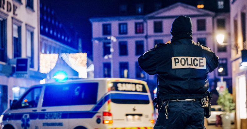 Police and emergency services intervene on Place Gutenberg