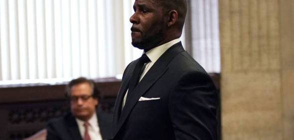R Kelly attends a hearing on his sex abuse case on 22 March 2019