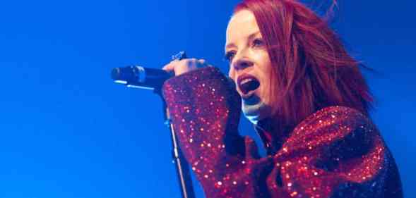 Shirley Manson of Garbage performs on stage at Alhambra Theatre