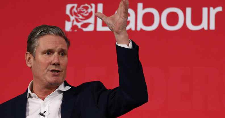 Labour Party leader Keir Starmer, who has been accused of failing to tackle transphobia