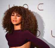 US actress Zendaya Coleman, aka Zendaya poses during a photocall ahead of the avant-premiere of the science-fiction movie "Dune" at the Grand Rex cinema hall in Paris on September 6, 2021.