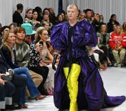 Bimini Bon Boulash walks the runway at the Richard Quinn SS22 show