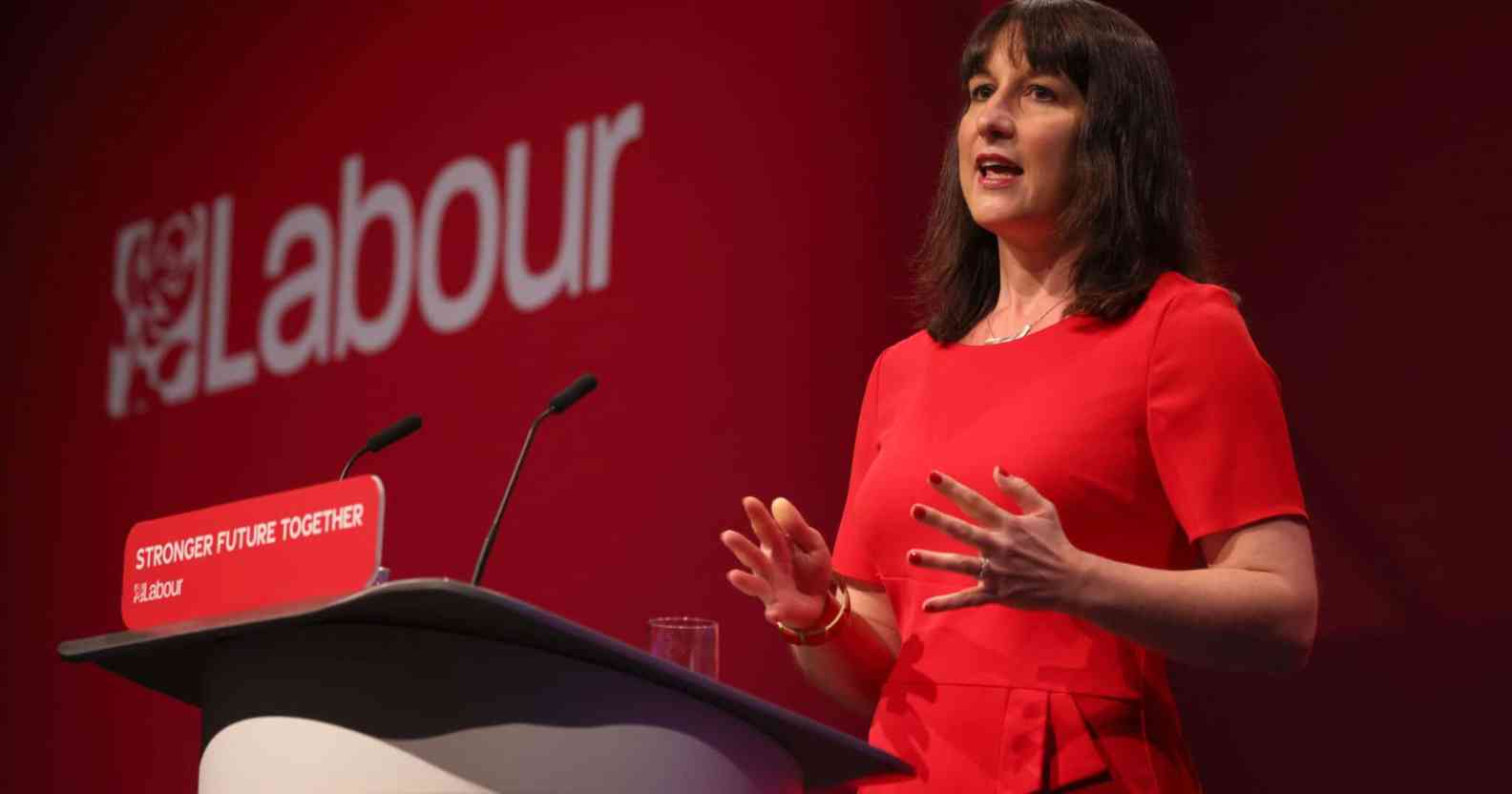 Shadow chancellor Rachel Reeves speaks during day three of the Labour Party conference