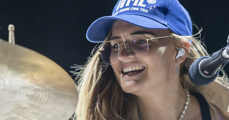 Non-binary Australian artist G Flip performs onstage