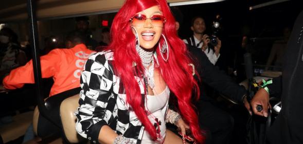 Cardi B poses for a photo during Hot 97 Summer Jam 2021