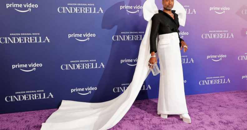 Billy Porter attends the Los Angeles Premiere of Amazon Studios' "Cinderella" at The Greek Theatre on August 30, 2021 in Los Angeles, California.