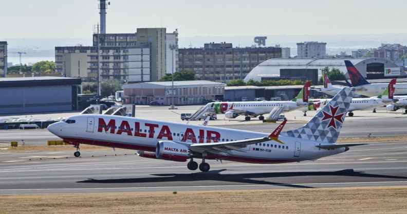 A Malta Air Boeing 737-8-200 MAX takes off