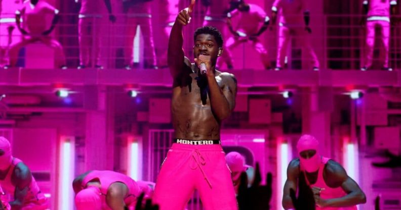 Lil Nas X performing at the MTV Video Music Awards