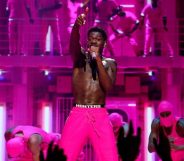 Lil Nas X performing at the MTV Video Music Awards