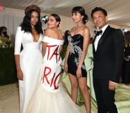 Aurora James, Alexandria Ocasio-Cortez, Gemma Chan, and Prabal Gurung attend The 2021 Met Gala