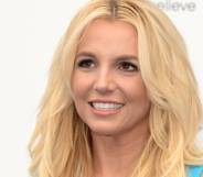 Britney Spears attends the premiere of Columbia Pictures' "Smurfs 2"