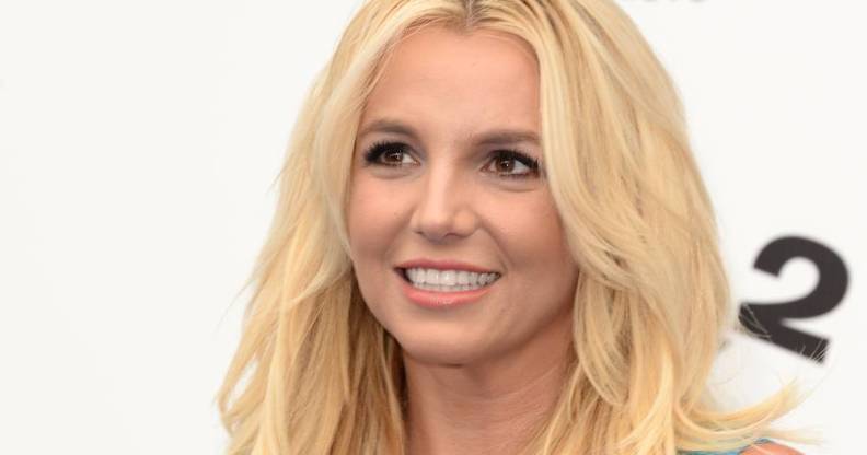 Britney Spears attends the premiere of Columbia Pictures' "Smurfs 2"