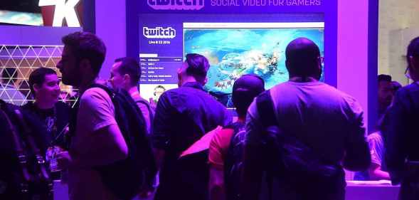 Twitch booth at the E3 show in 2016