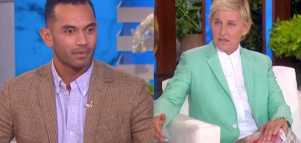 Inoke Tonga speaking on The Ellen DeGeneres Show