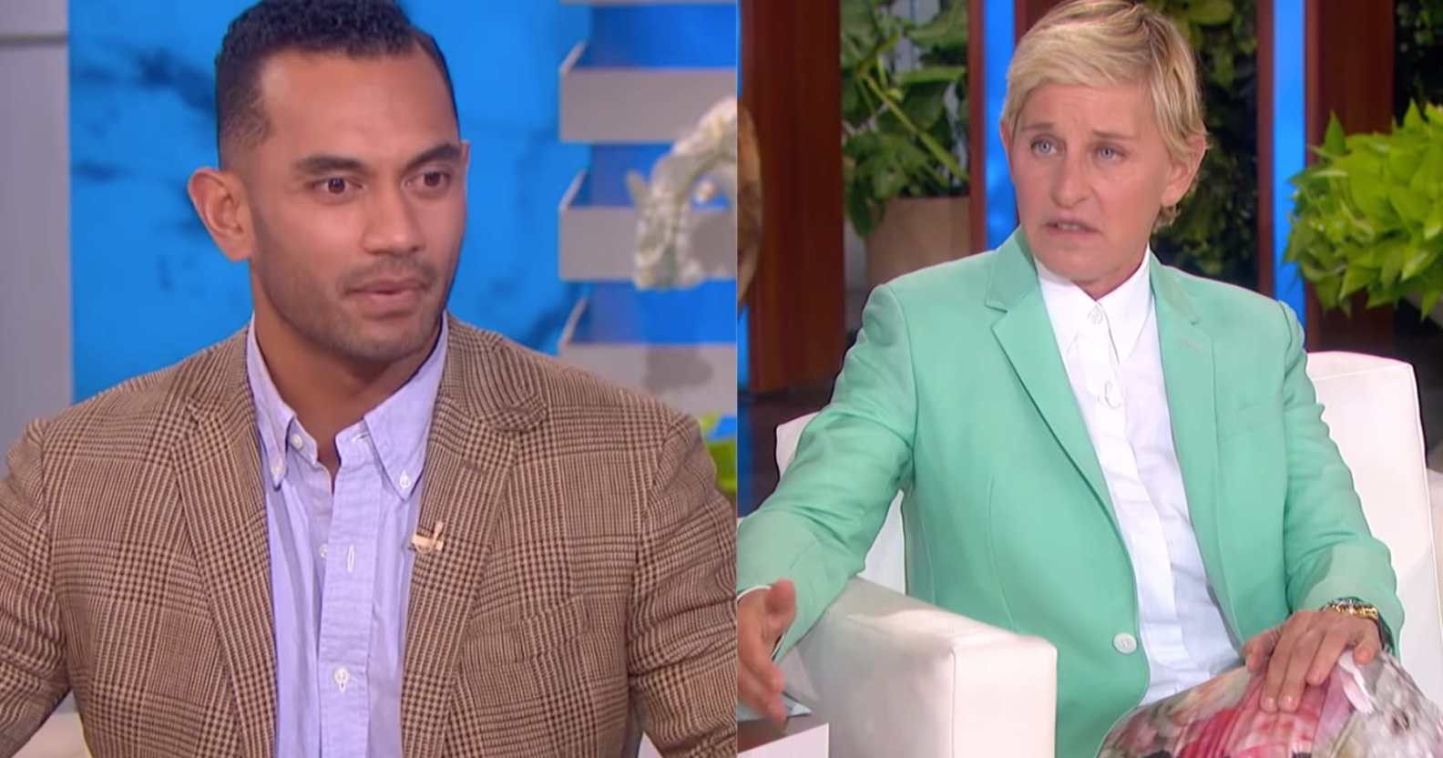 Inoke Tonga speaking on The Ellen DeGeneres Show