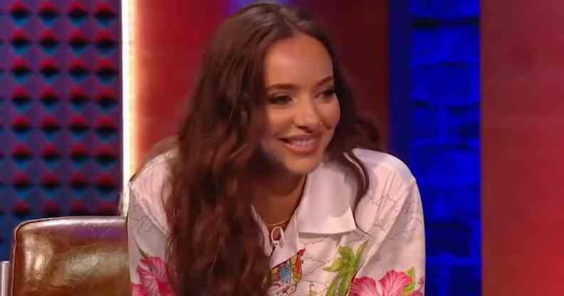 Little Mix star Jade Thirlwall speaking about Noel Gallagher on Never Mind The Buzzcocks