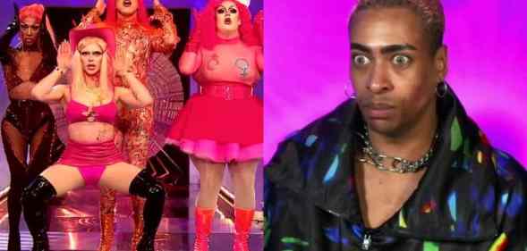 A side by side image of Drag Race UK contestants from the United Kingdolls and Tayce