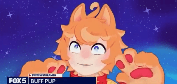 Furry VTuber Twitch streamer Buffpup on Fox News