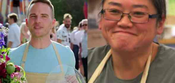 side by side images of LGBT+ bakers Great British Bake Off contestants David Atherton and Yan