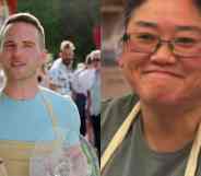 side by side images of LGBT+ bakers Great British Bake Off contestants David Atherton and Yan