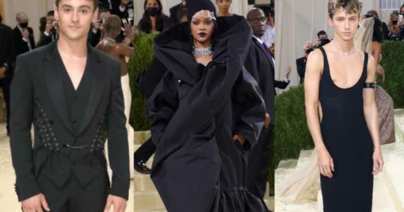 Tom Daley, Rihanna and Troye Sivan at the Met Gala