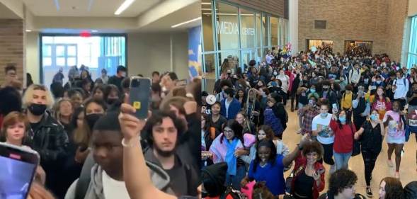 Trans student walkout