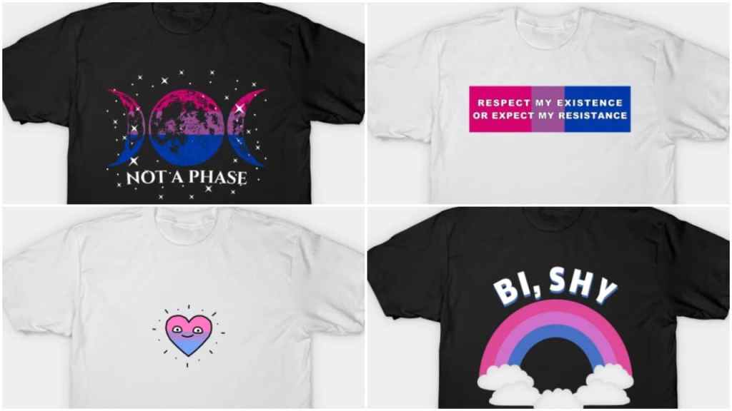 These t-shirts are the perfect way to rep your bi pride on Bi Visibility Day and all-year round.